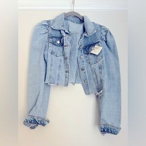 Trendy Light Blue Denim Jacket